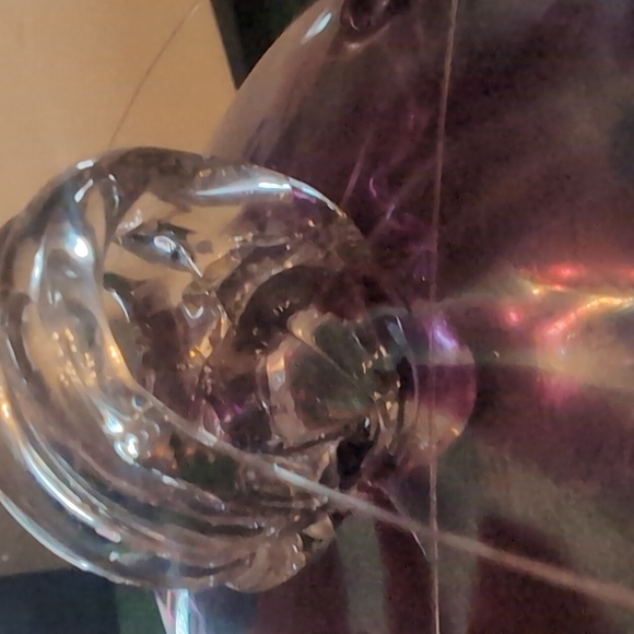Hand blown Glass Witch's Ball Purple - Picture 2 of 5